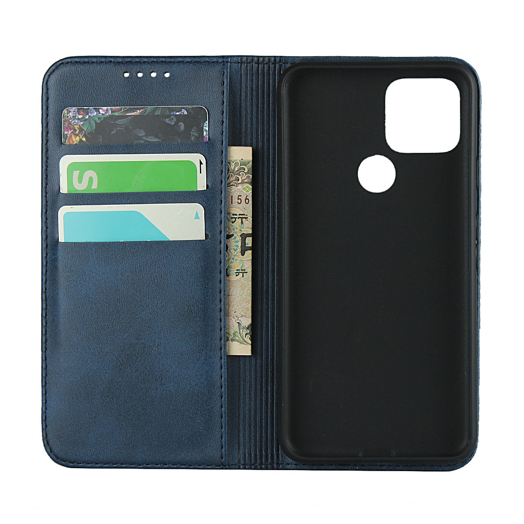 Auto-absorbed Wallet Leather Stand Cover Case for Google Pixel 5