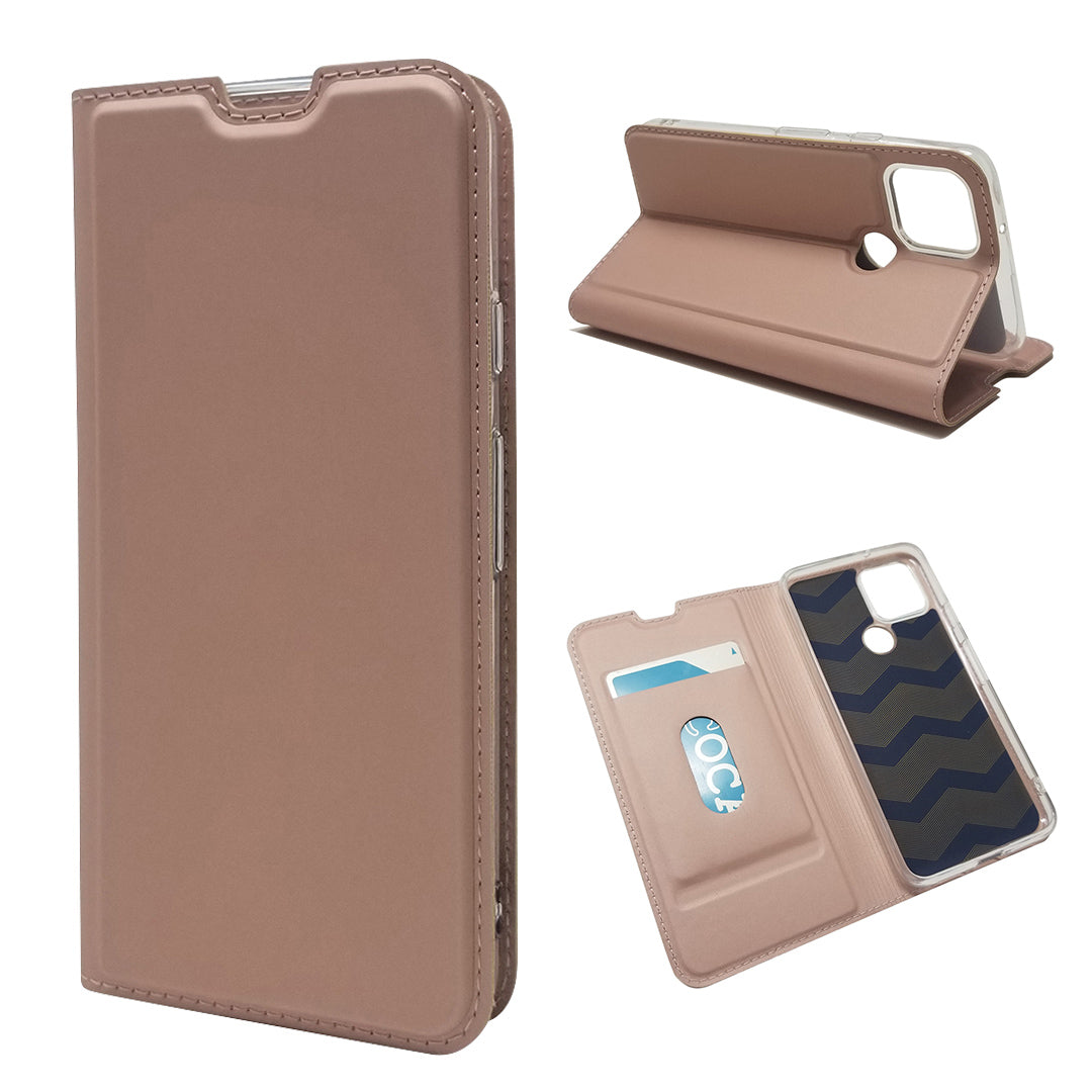 New Magnetic Adsorption Leather Stand Case with Card Holder for Google Pixel 5