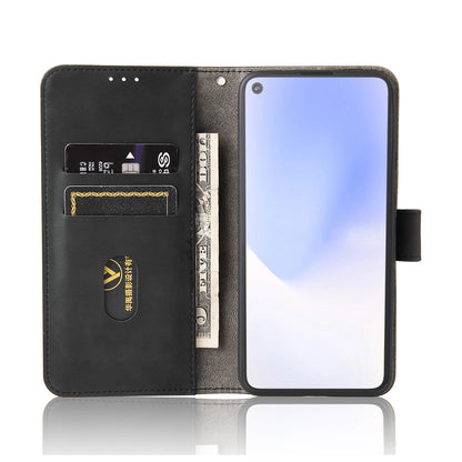 Skin-touch Folio Flip Leather Protective Shell for Google Pixel 5a 5G Wallet Stand Cover