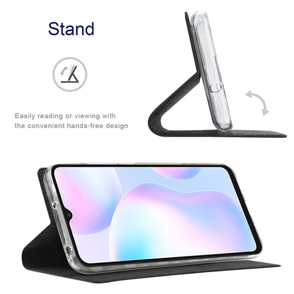 VILI DMX Series Stand Design Leather Phone Cover Case with Card Holder for Google Pixel 5a