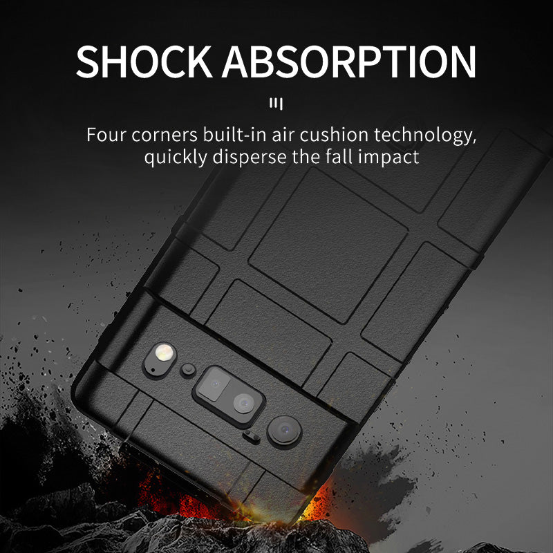 Shock-proof Rugged Square Grid Texture TPU Phone Cover Case for Google Pixel 6 Pro