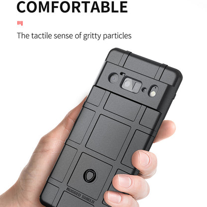 Shock-proof Rugged Square Grid Texture TPU Phone Cover Case for Google Pixel 6 Pro