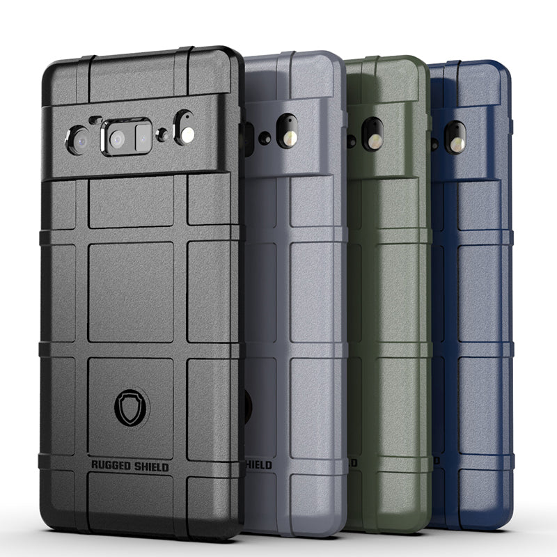 Shock-proof Rugged Square Grid Texture TPU Phone Cover Case for Google Pixel 6 Pro