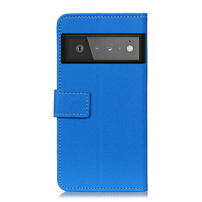 Drop-proof PU Leather Stand Case with Card Slots and Cash Pocket for Google Pixel 6 Pro