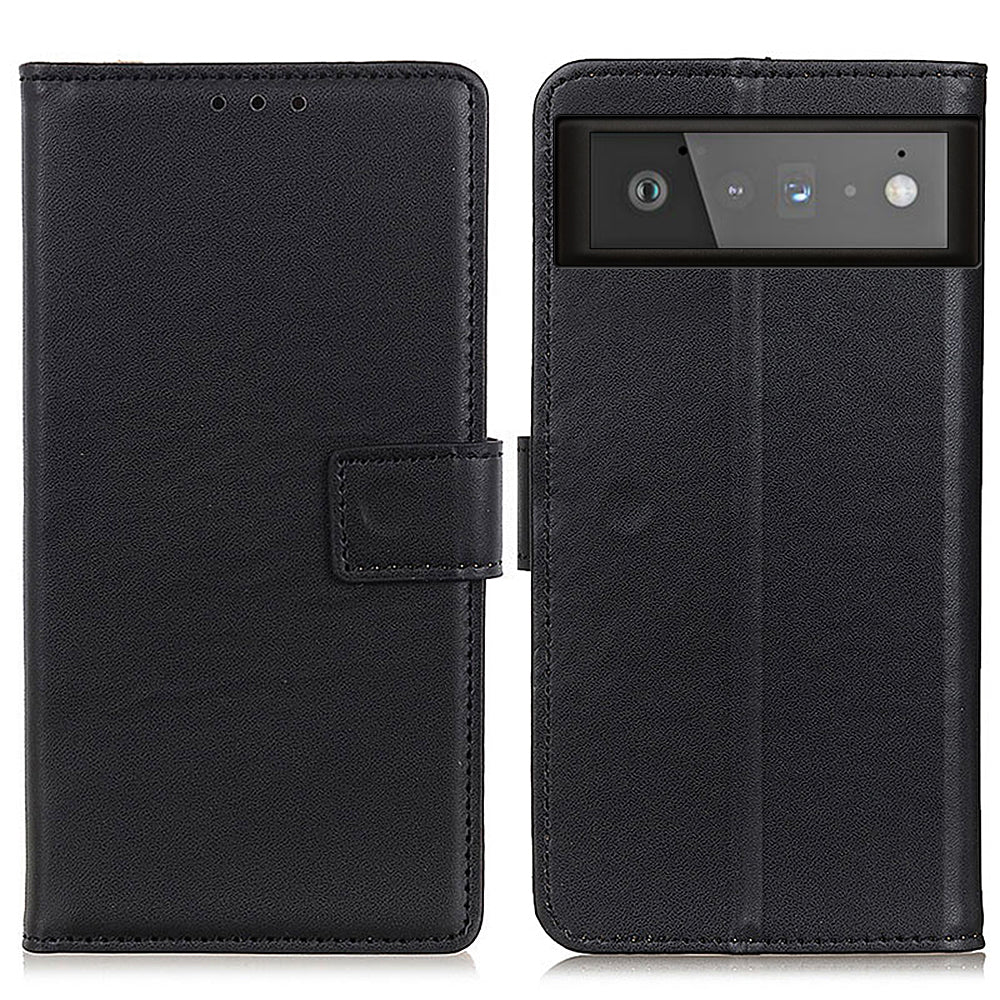 PU Leather Protective Phone Wallet Stand Shell Case for Google Pixel 6