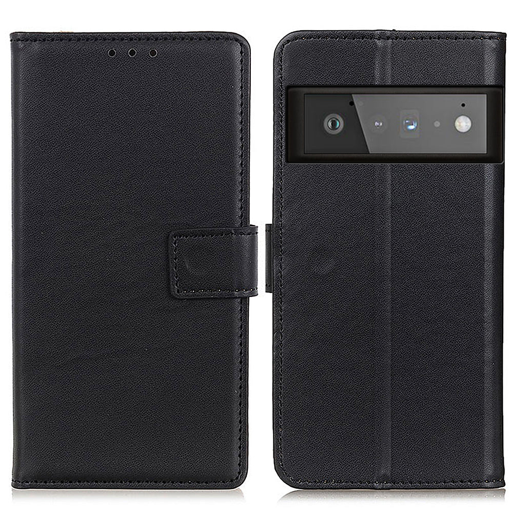 PU Leather Wallet Stand Mobile Phone Protective Shell Case for Google Pixel 6 Pro