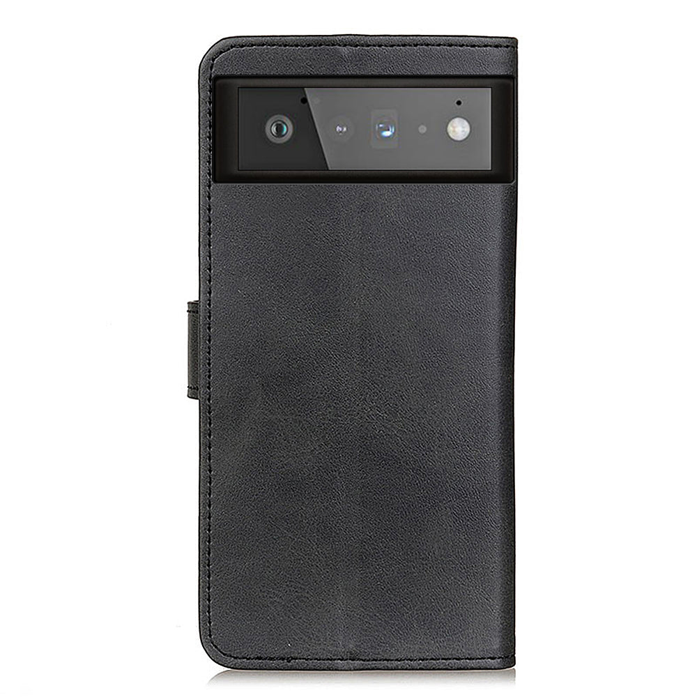 PU Leather Wallet Stand Phone Protection Shell Cover Case for Google Pixel 6