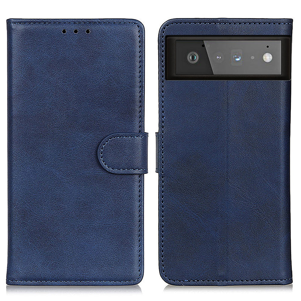 PU Leather Wallet Stand Phone Protection Shell Cover Case for Google Pixel 6