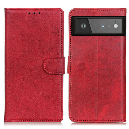 PU Leather Wallet Stand Phone Protection Shell Cover Case for Google Pixel 6