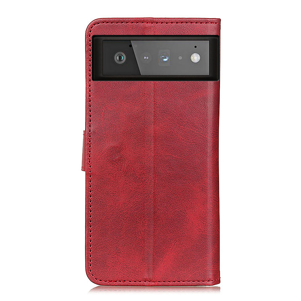 PU Leather Wallet Stand Phone Protection Shell Cover Case for Google Pixel 6