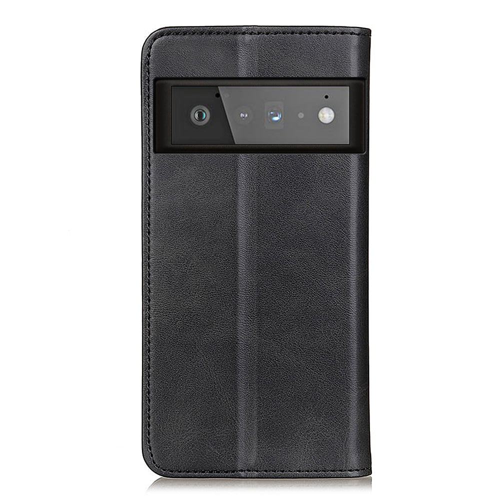 Auto-absorbed Split Leather Wallet Case for Google Pixel 6 Pro