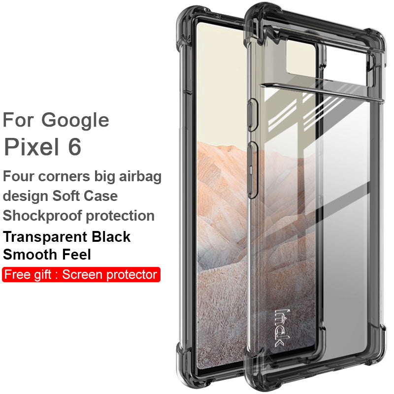 IMAK Full Coverage Flexible TPU Case Phone Protective Cover + Screen Protector for  Google Pixel 6