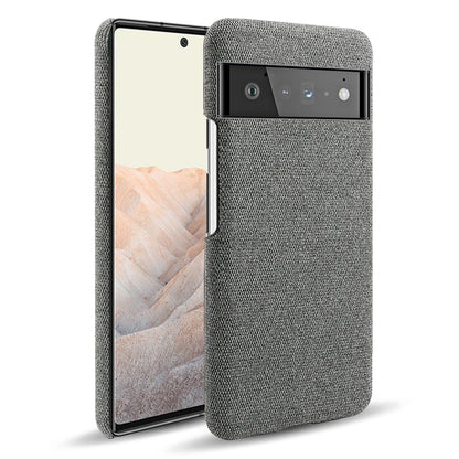 For Google Pixel 6 Pro Cloth Coated Hard PC Shockproof Non-Slip Phone Case Anti-Fingerprints Cover