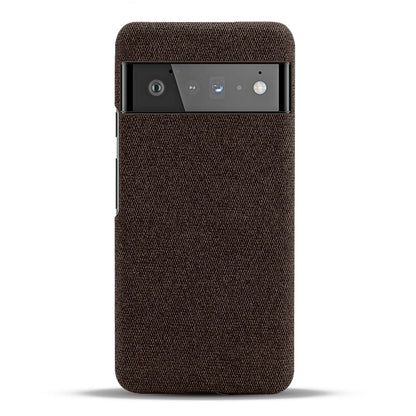 For Google Pixel 6 Pro Cloth Coated Hard PC Shockproof Non-Slip Phone Case Anti-Fingerprints Cover