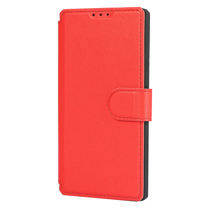 PU Leather Wallet Phone Cover with Wrist Strap for Google Pixel 4a