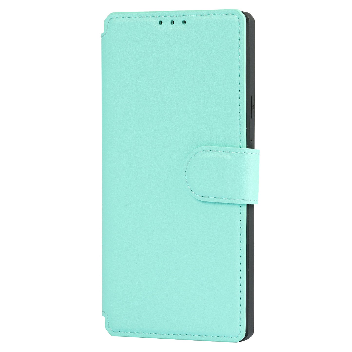 PU Leather Wallet Phone Cover with Wrist Strap for Google Pixel 4a