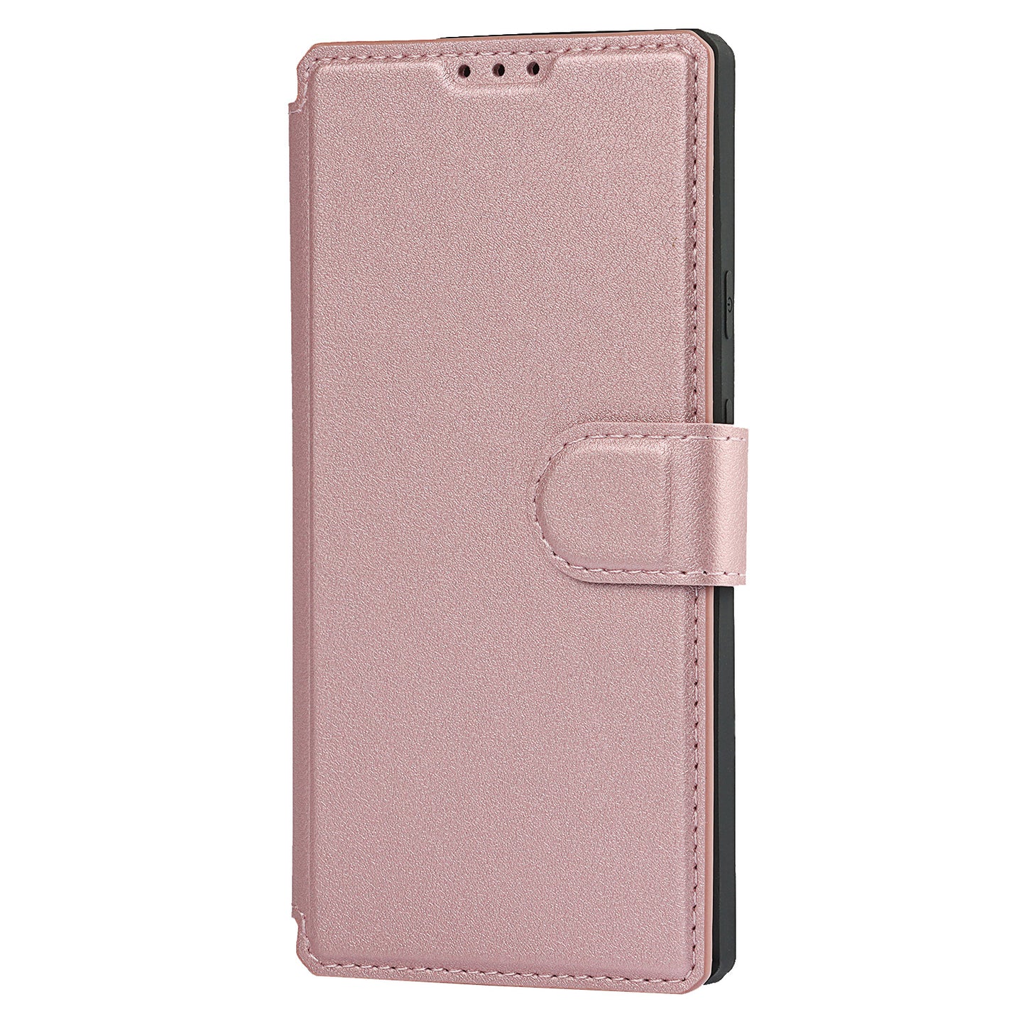 PU Leather Wallet Phone Cover with Wrist Strap for Google Pixel 4a