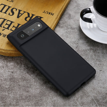 Mobile Phone Bag Case for Google Pixel 6 Liquid Silicone Shockproof Phone Cover with Strap