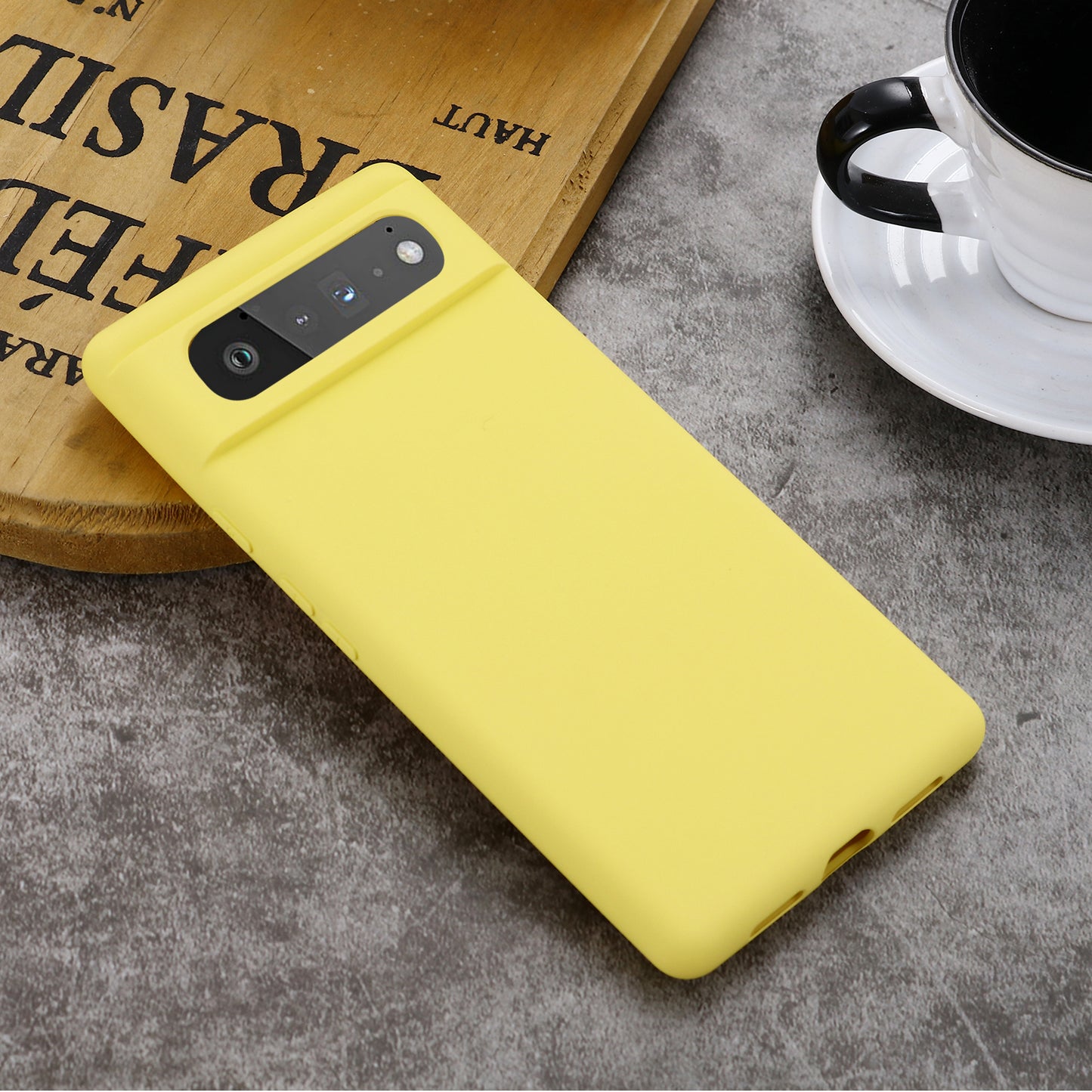 Mobile Phone Bag Case for Google Pixel 6 Liquid Silicone Shockproof Phone Cover with Strap