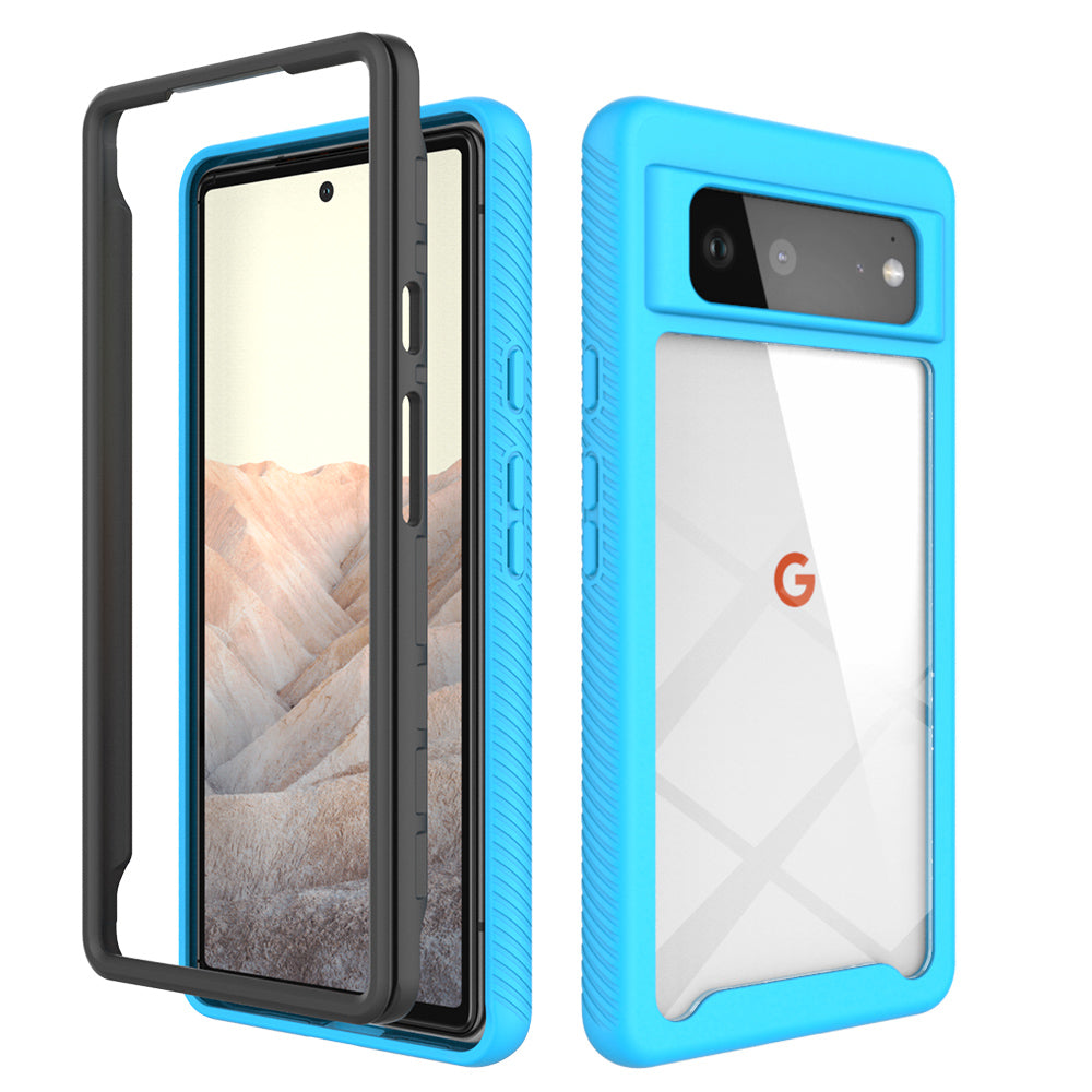 Full Coverage Pure Color Shock Absorption Phone Back Case for Google Pixel 6