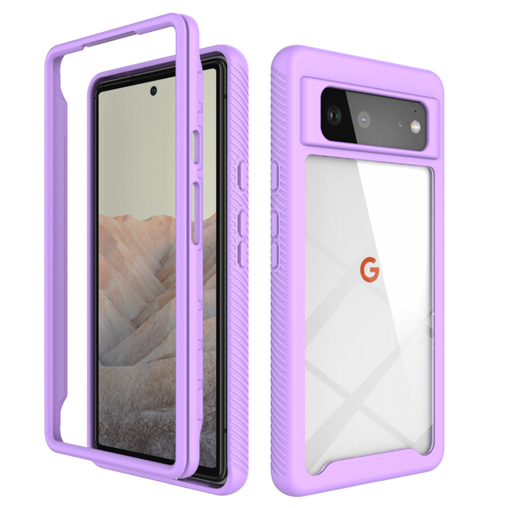 Full Coverage Pure Color Shock Absorption Phone Back Case for Google Pixel 6