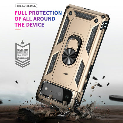 Military Grade PC + TPU Shockproof Hybrid Cover with Rotary Ring Kickstand for Google Pixel 6