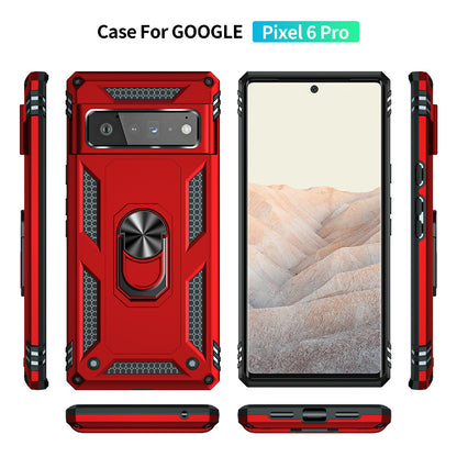 Military Grade Kickstand Design Shockproof PC TPU Hybrid Case Phone Shell for Google Pixel 6 Pro