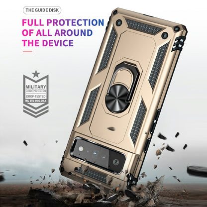 Military Grade Kickstand Design Shockproof PC TPU Hybrid Case Phone Shell for Google Pixel 6 Pro