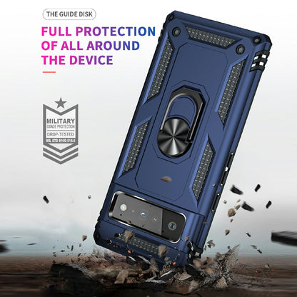 Military Grade Kickstand Design Shockproof PC TPU Hybrid Case Phone Shell for Google Pixel 6 Pro