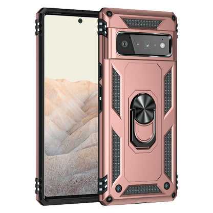 Military Grade Kickstand Design Shockproof PC TPU Hybrid Case Phone Shell for Google Pixel 6 Pro