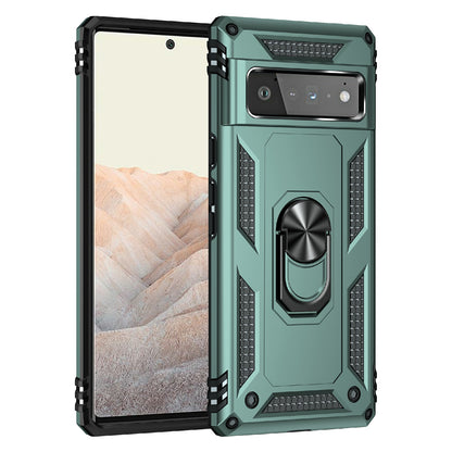 Military Grade Kickstand Design Shockproof PC TPU Hybrid Case Phone Shell for Google Pixel 6 Pro