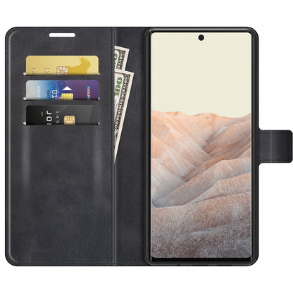 Folio Flip Leather Wallet Protective Case Phone Stand Cover Shell for Google Pixel 6