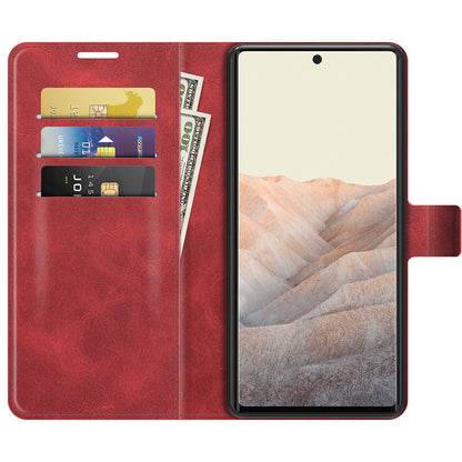 Folio Flip Leather Wallet Protective Case Phone Stand Cover Shell for Google Pixel 6