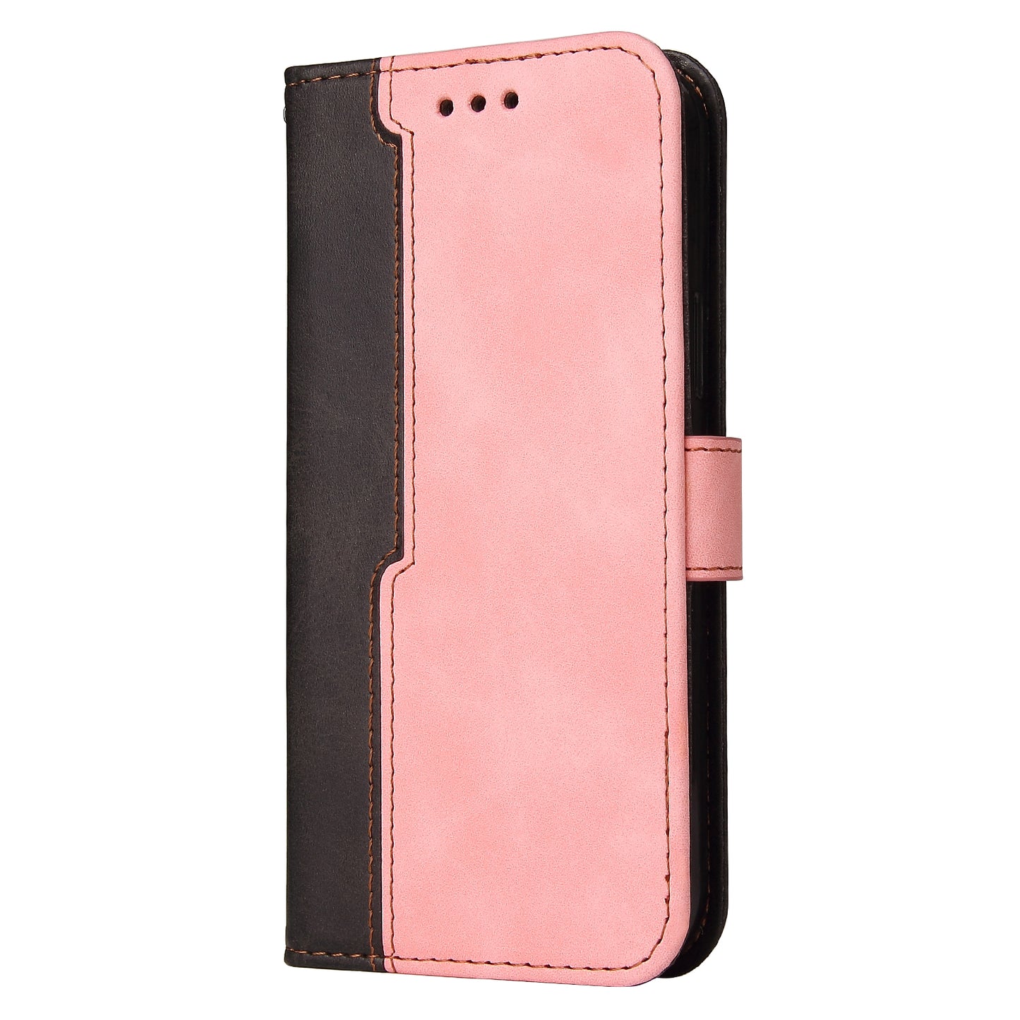 Two-Color Style Magnetic Soft TPU + PU Shockproof Flip Cover Wallet with Strap for Google Pixel 6