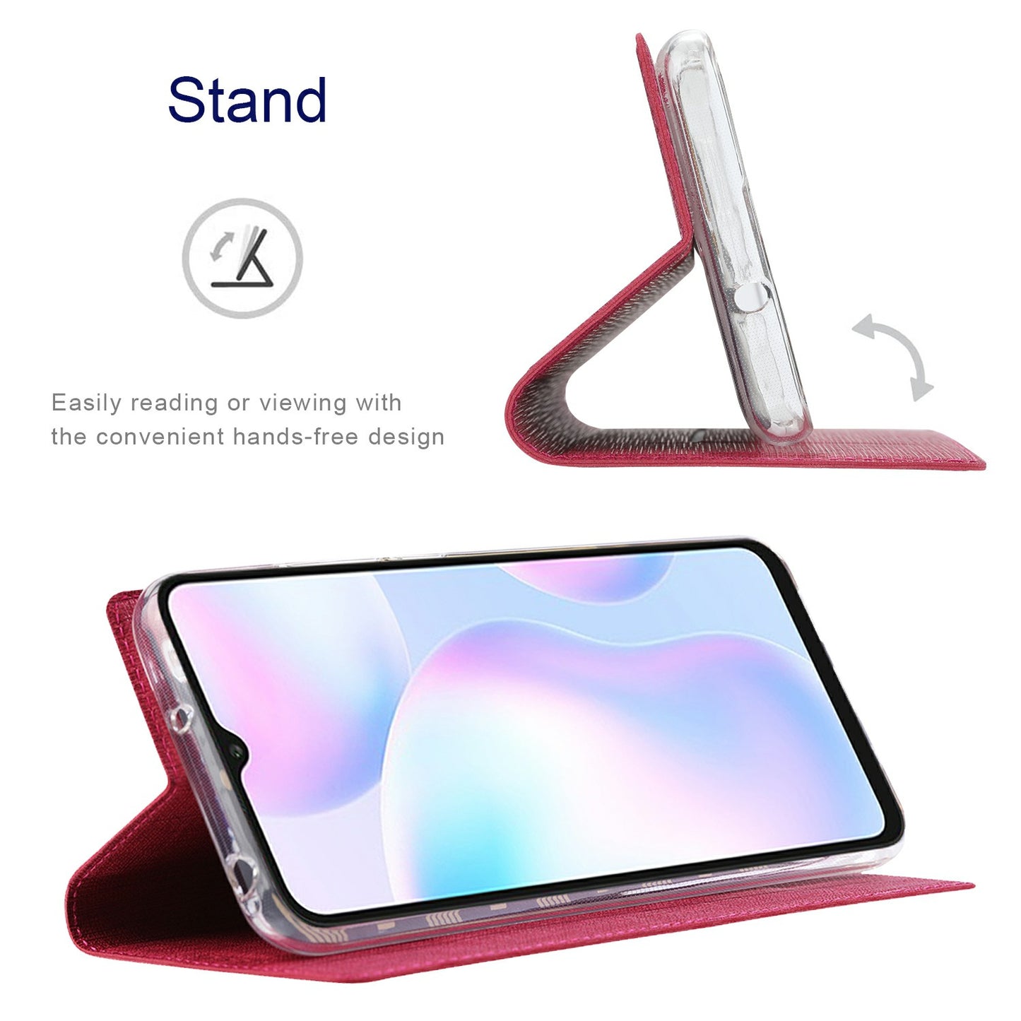 VILI DMX Series PU Leather Flip Folio Magnetic Protective Stand Cover with Card Slot Holder for Google Pixel 6