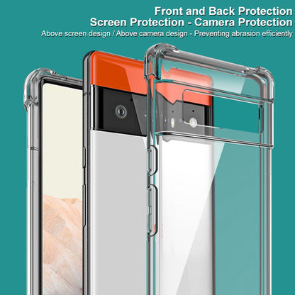 IMAK Full-Body Protective Soft TPU Bumper Shockproof Rugged Cover with Screen Protector for Google Pixel 6 Pro