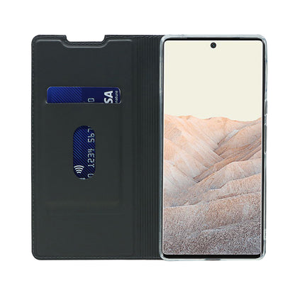 Card Holder Design PU Leather Magnetic Closure Cell Phone Case for Google Pixel 6