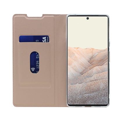 Card Holder Design PU Leather Magnetic Closure Cell Phone Case for Google Pixel 6