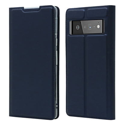 Card Holder Design PU Leather Magnetic Closure Cell Phone Case for Google Pixel 6