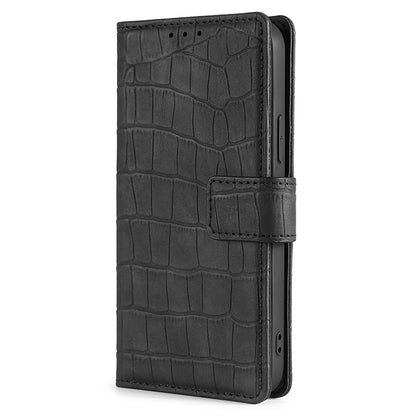 Crocodile Texture Wallet Card Holder Design Supporting Stand Design Leather Case Phone Cover Shell for Google Pixel 6 Pro