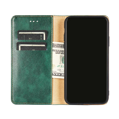 Full-Protection Stand Wallet PU Leather Auto Closing Magnetic Flip Phone Shell Case for Google Pixel 6 Pro