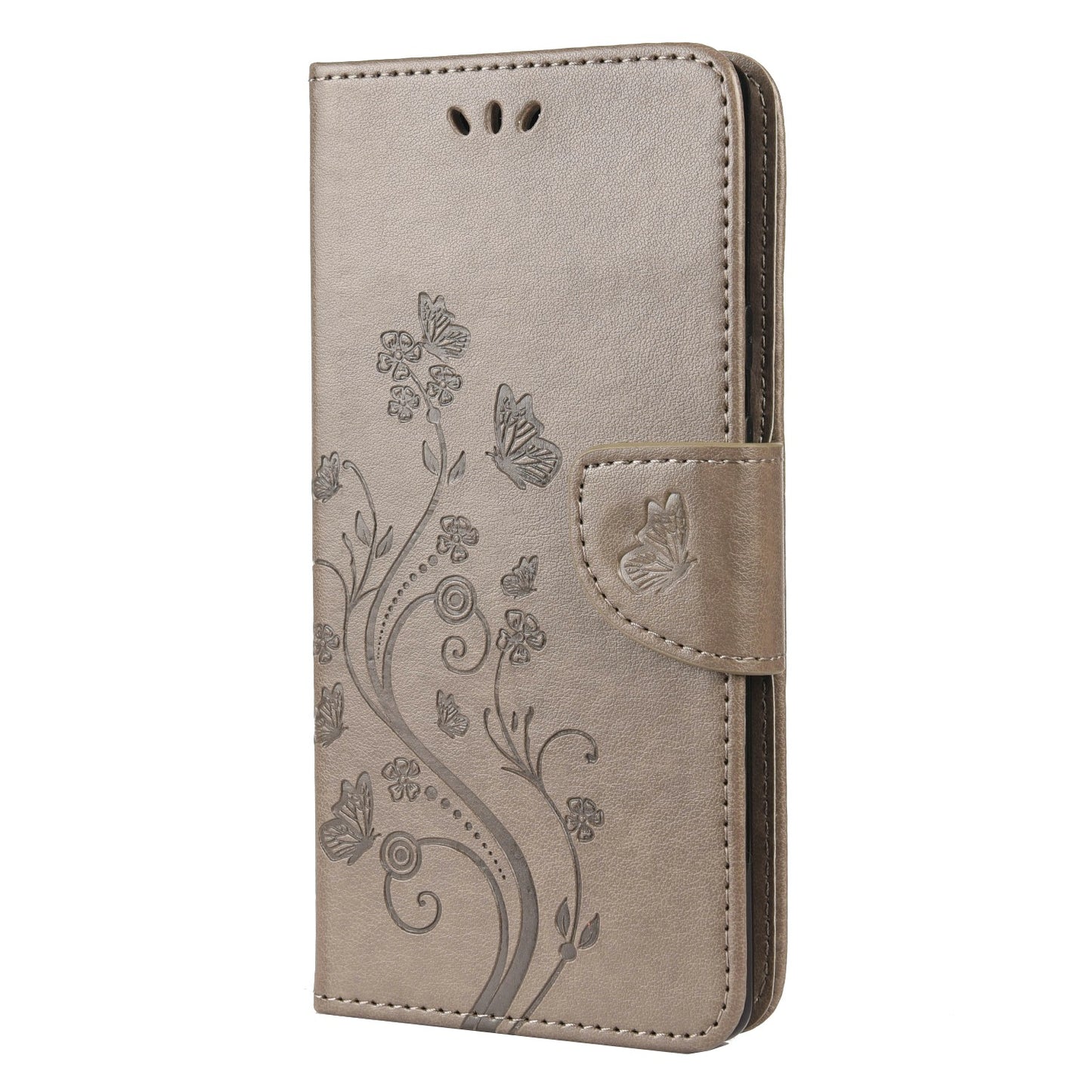 Imprint Butterflies Flower Wallet Stand Design Leather Phone Case Shell for Google Pixel 6 Pro