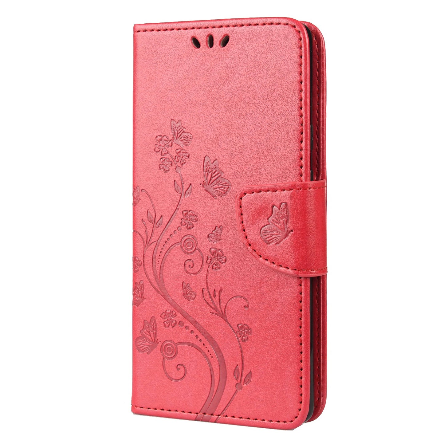 Imprint Butterflies Flower Wallet Stand Design Leather Phone Case Shell for Google Pixel 6 Pro