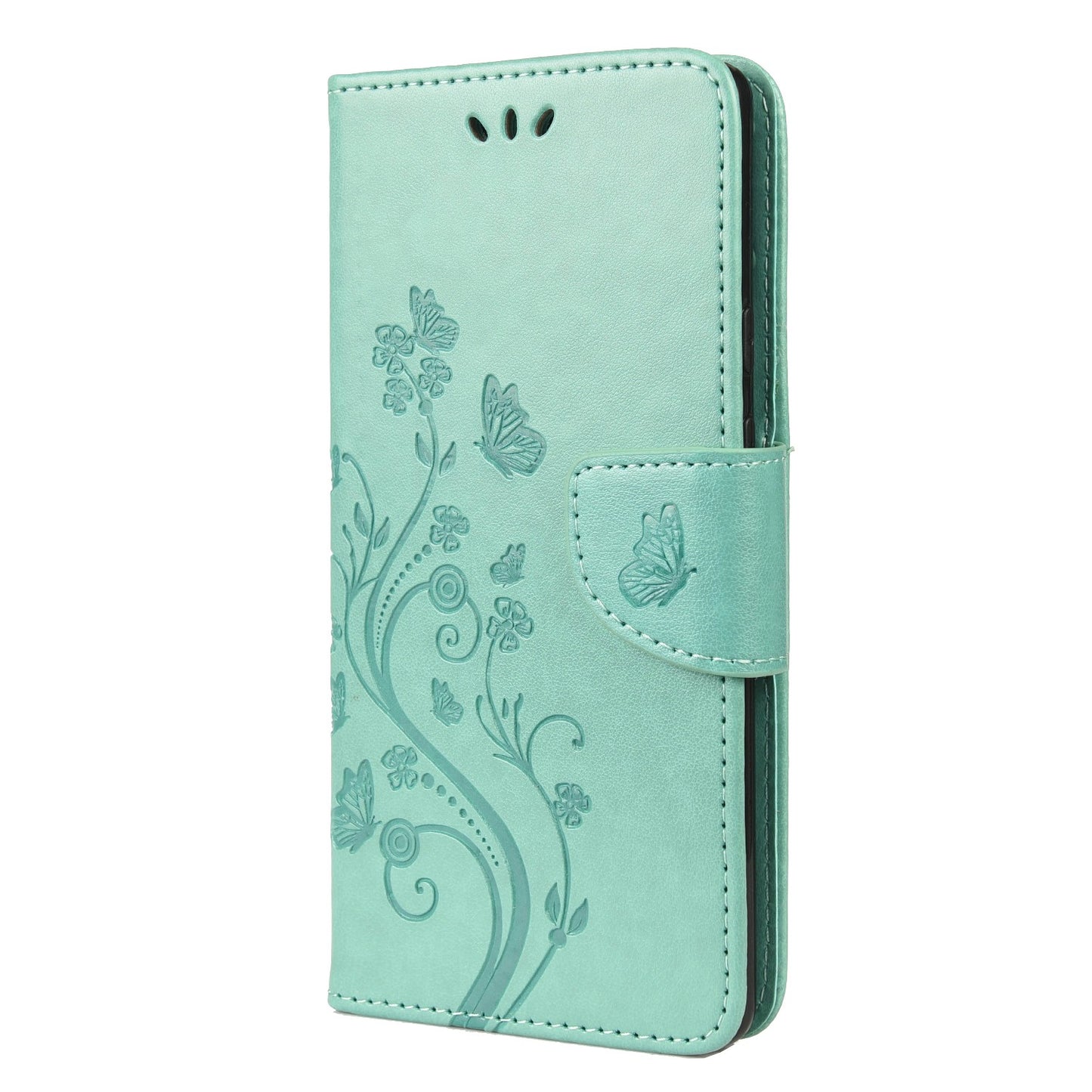 Imprint Butterflies Flower Wallet Stand Design Leather Phone Case Shell for Google Pixel 6 Pro