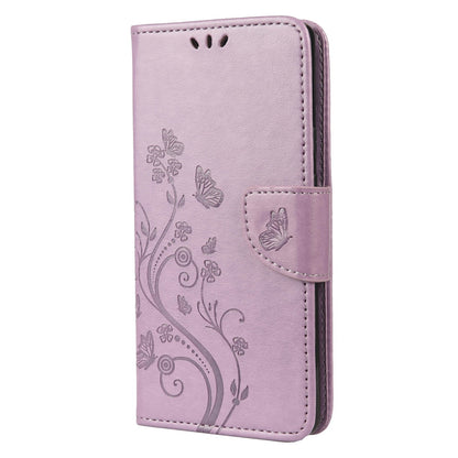 Imprint Butterflies Flower Wallet Stand Design Leather Phone Case Shell for Google Pixel 6 Pro