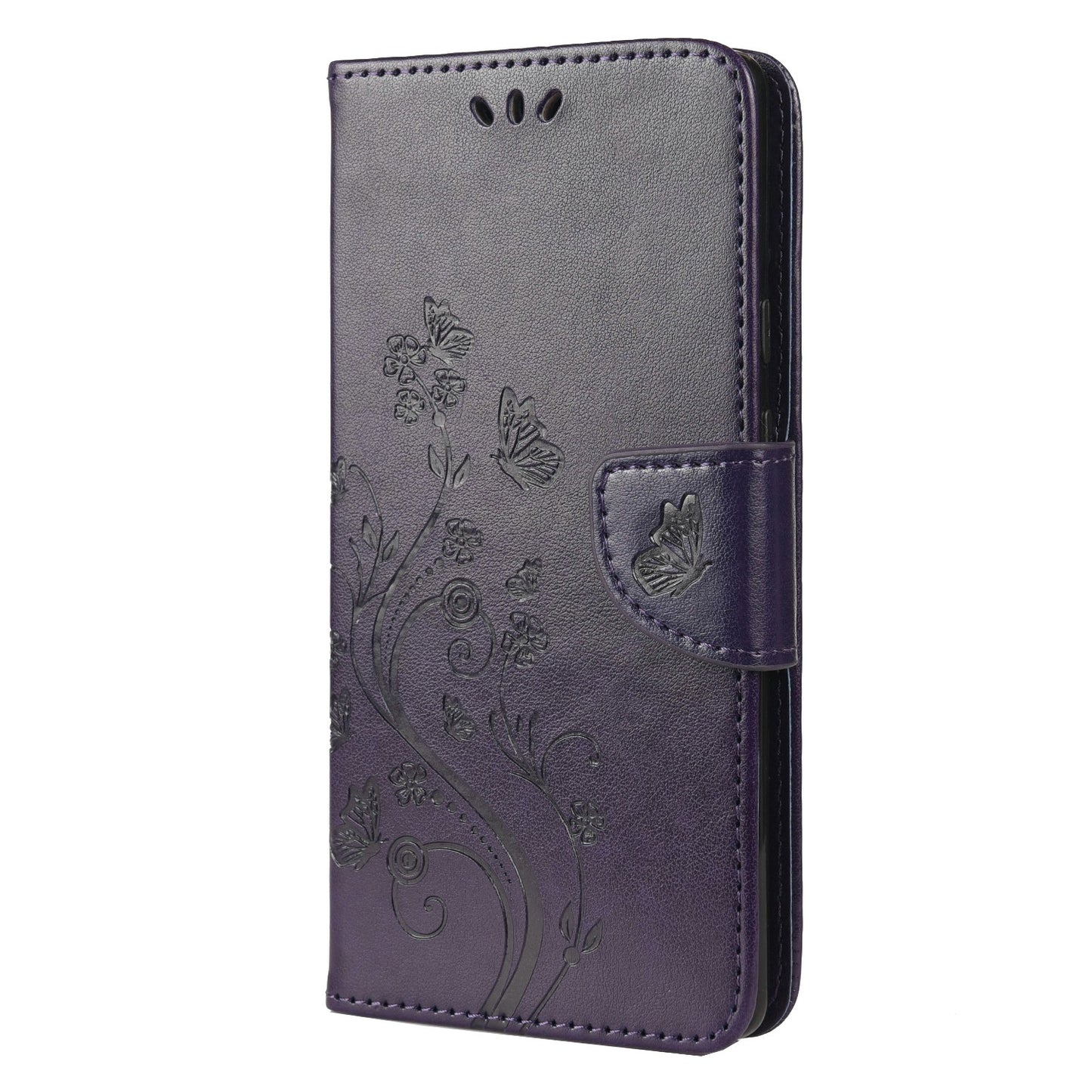 Imprint Butterflies Flower Wallet Stand Design Leather Phone Case Shell for Google Pixel 6 Pro