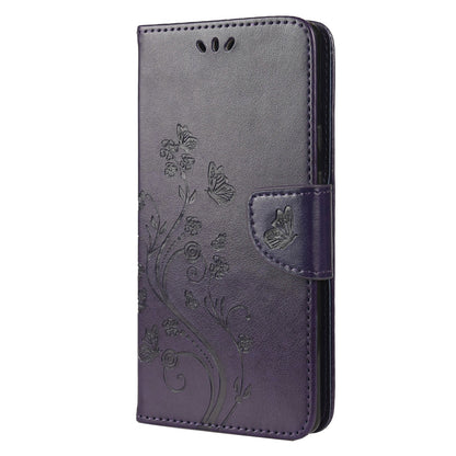 Imprint Butterflies Flower Wallet Stand Design Leather Phone Case Shell for Google Pixel 6 Pro