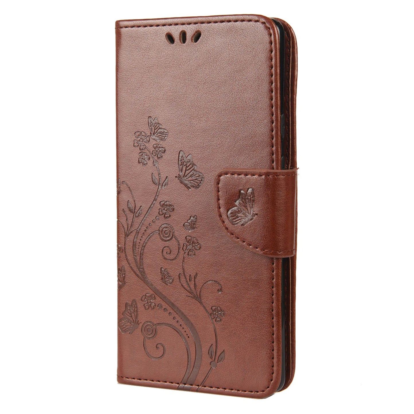 Imprint Butterflies Flower Wallet Stand Design Leather Phone Case Shell for Google Pixel 6 Pro