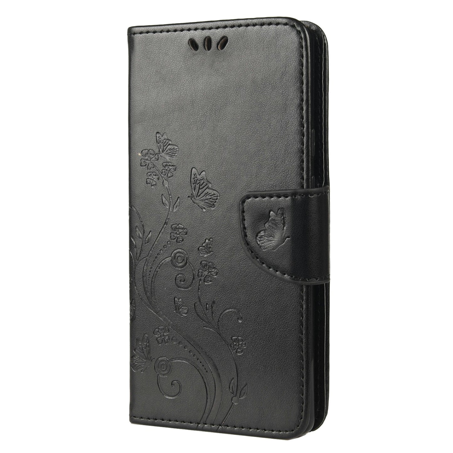 Full Protection Imprint Butterflies Flower Pattern Leather Phone Stand Wallet Case Cover for Google Pixel 6