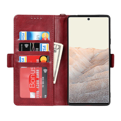 RFID Blocking Flip Phone Case Magnetic Closure Wallet Phone Cover Shell for Google Pixel 6 XL